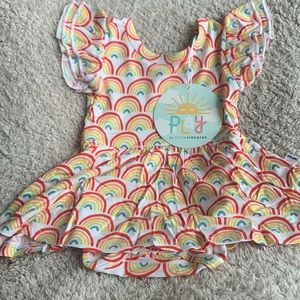 Little sleepies NWT primary rainbows